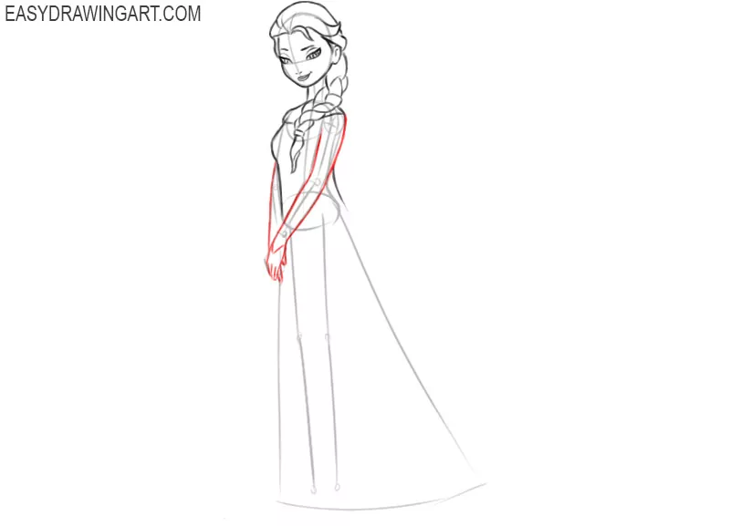 how to draw elsa color
