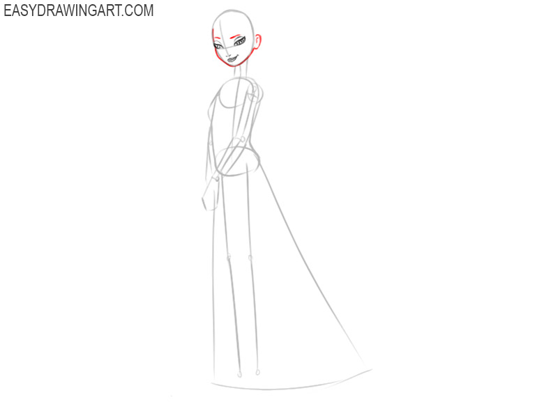 how to draw easy elsa