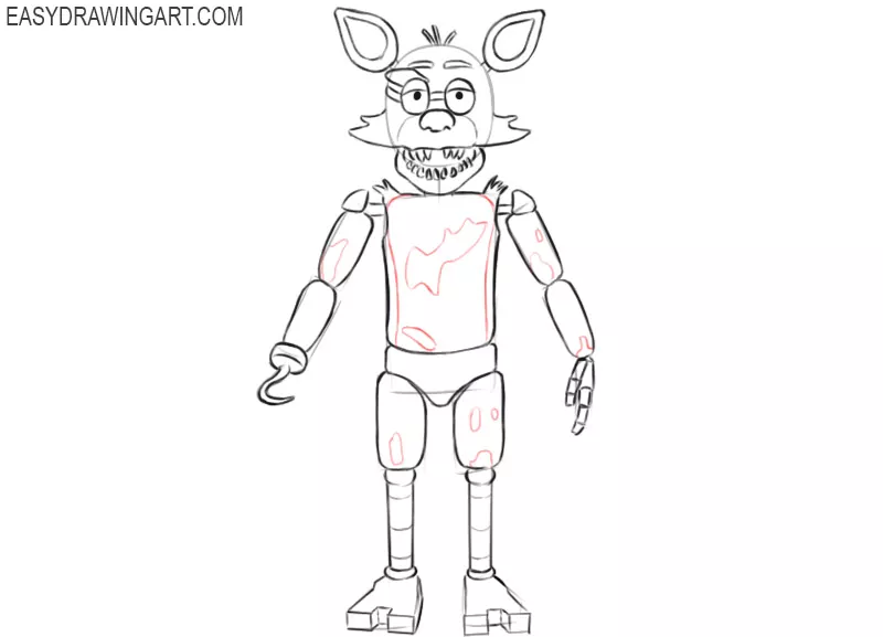 foxy five night drawing