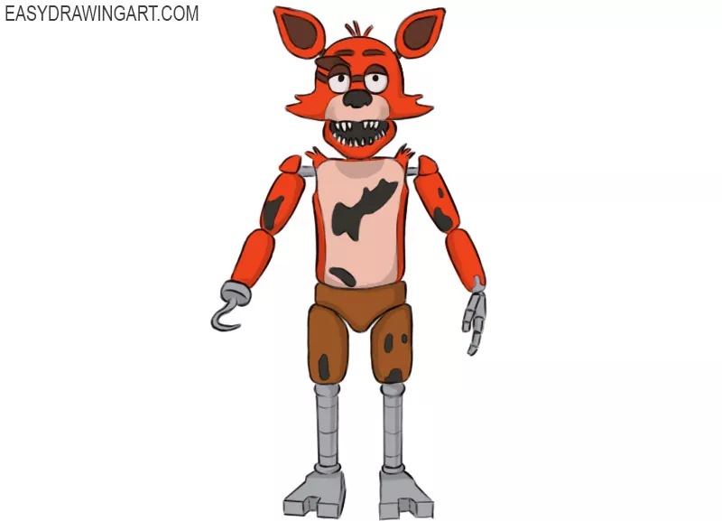 how to draw foxy