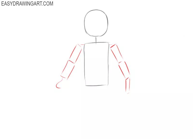 how to draw foxy step by step