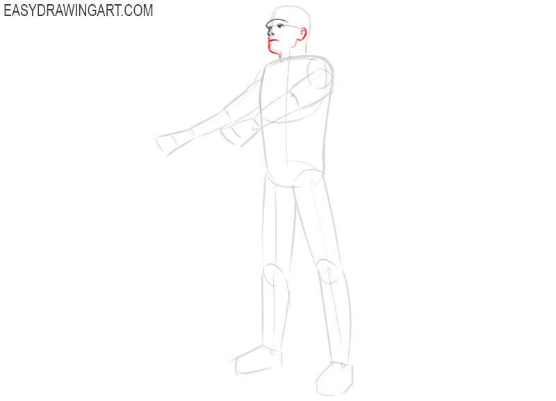 frankenstein drawing step by step 