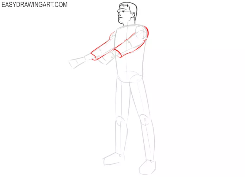 frankenstein drawing cartoon 