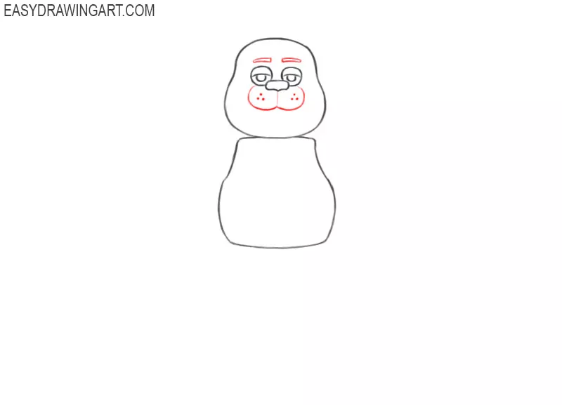 how to draw freddy fazbear full body 