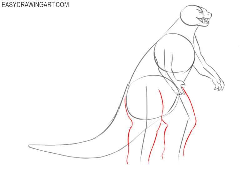 How to draw Godzilla easy step by step