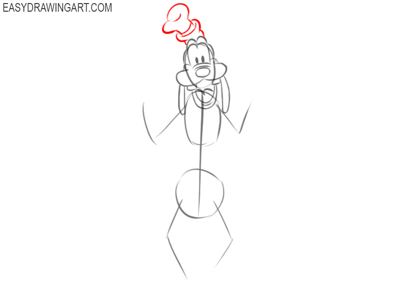 how to draw a goofy picture