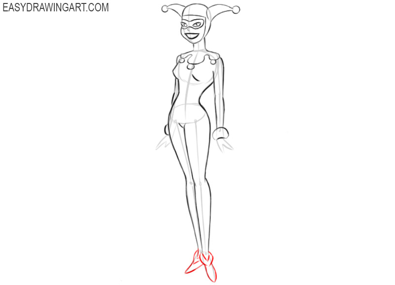 how to draw harley quinn dc comics