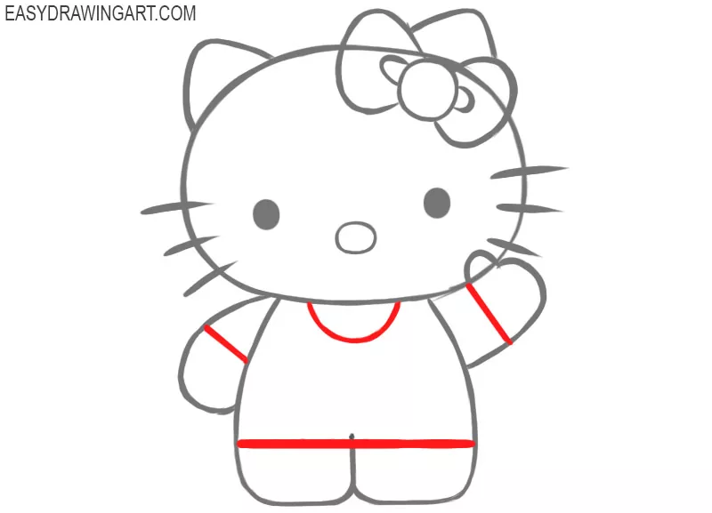 How to Draw Hello Kitty - Really Easy Drawing Tutorial