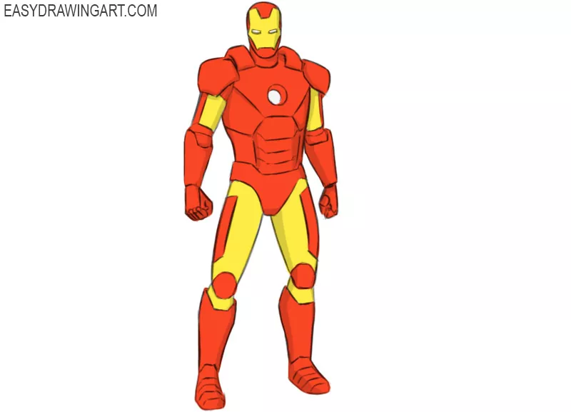 Iron man drawing deals easy