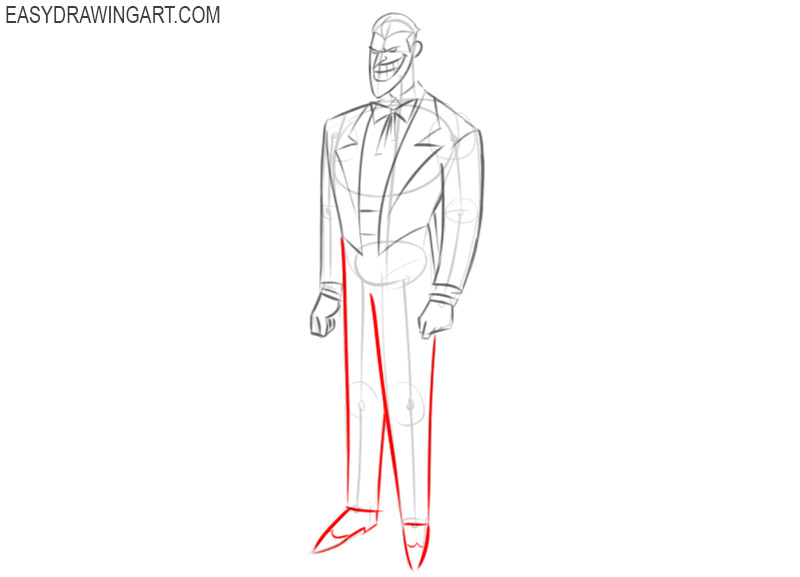 how to draw joker in cartoon