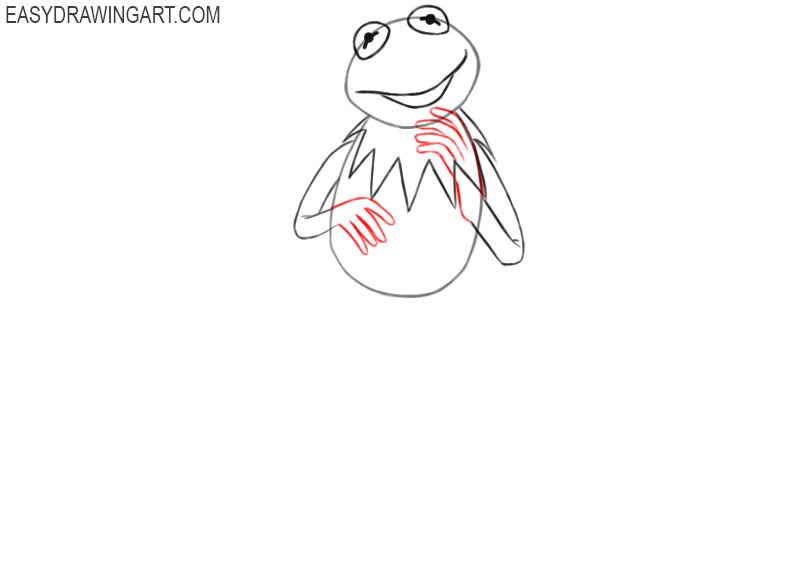 How to Draw Kermit the Frog - Easy Drawing Art