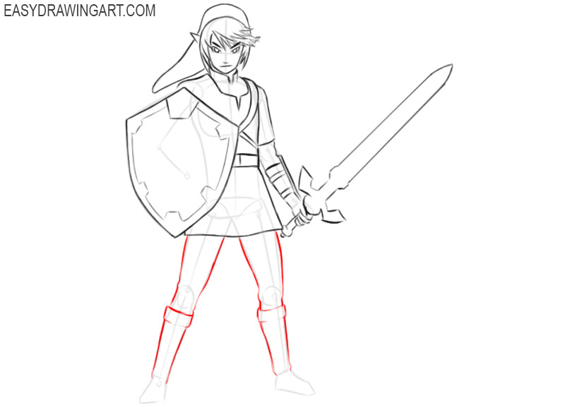 link zelda easy drawing 