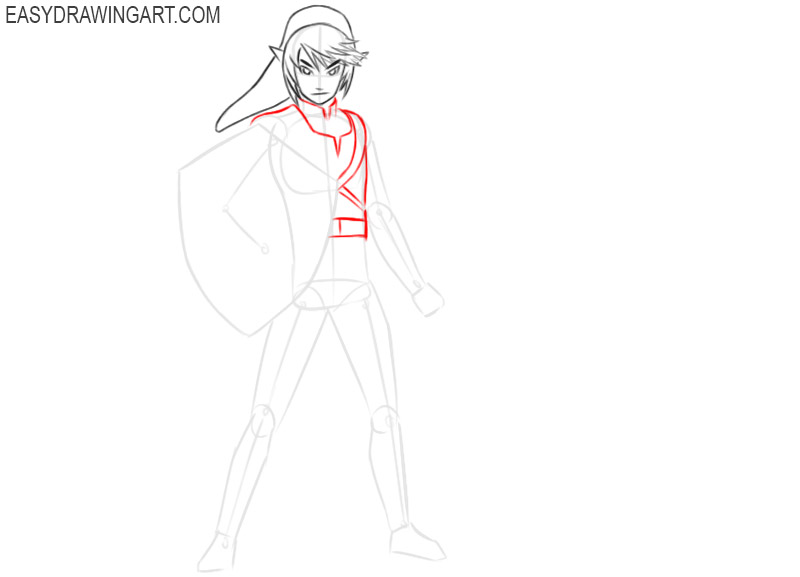  zelda link drawing
