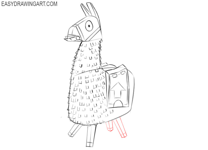 how to draw llama from fortnite 