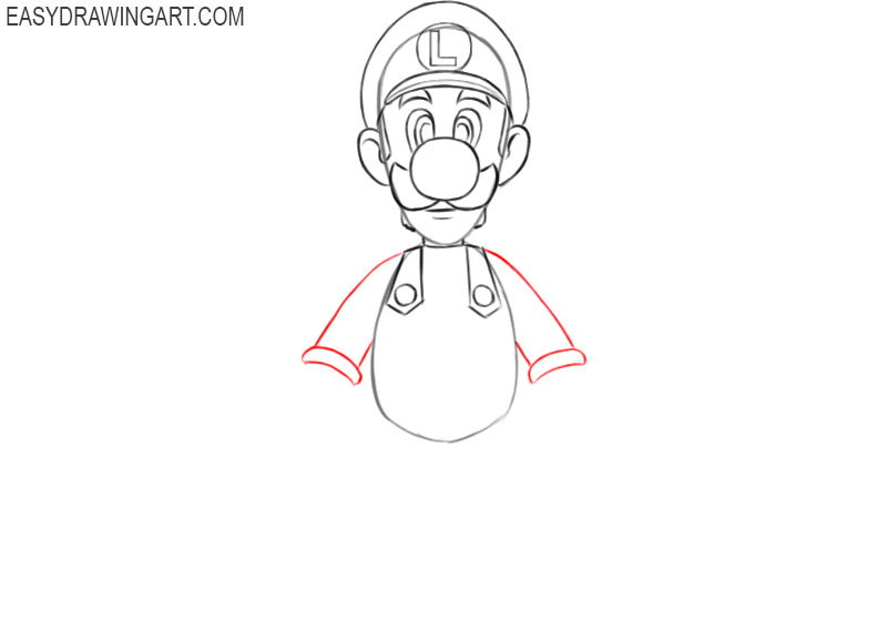 how to draw luigi mario 