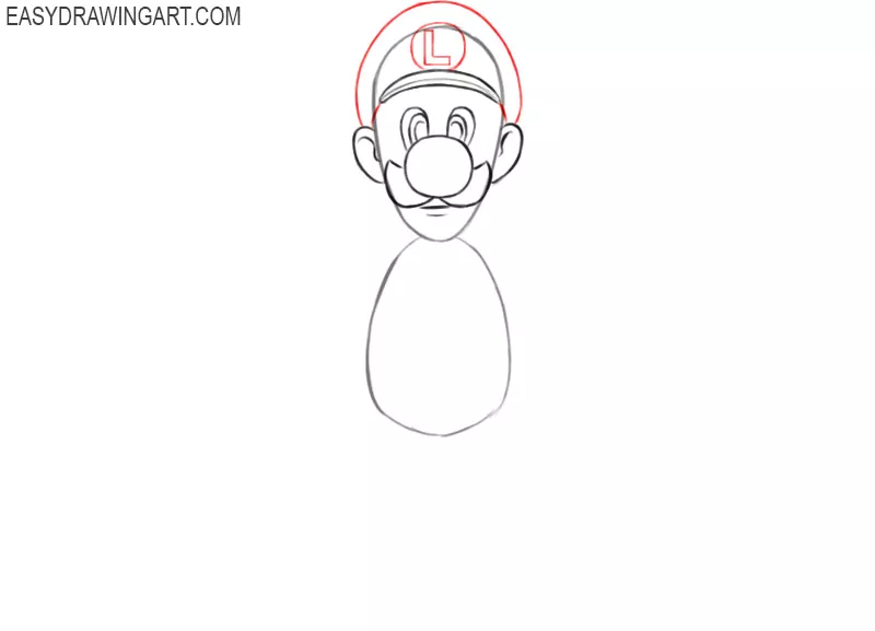 how to draw luigi from mario 