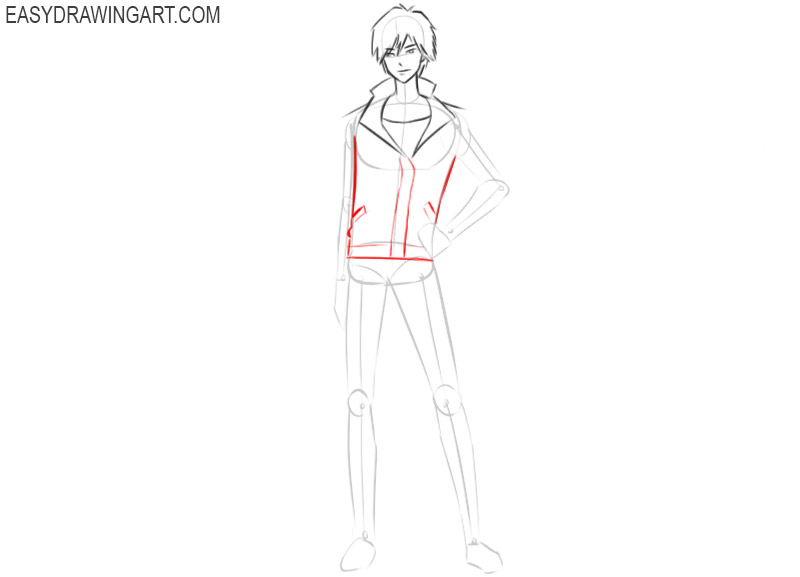 How to draw a manga character