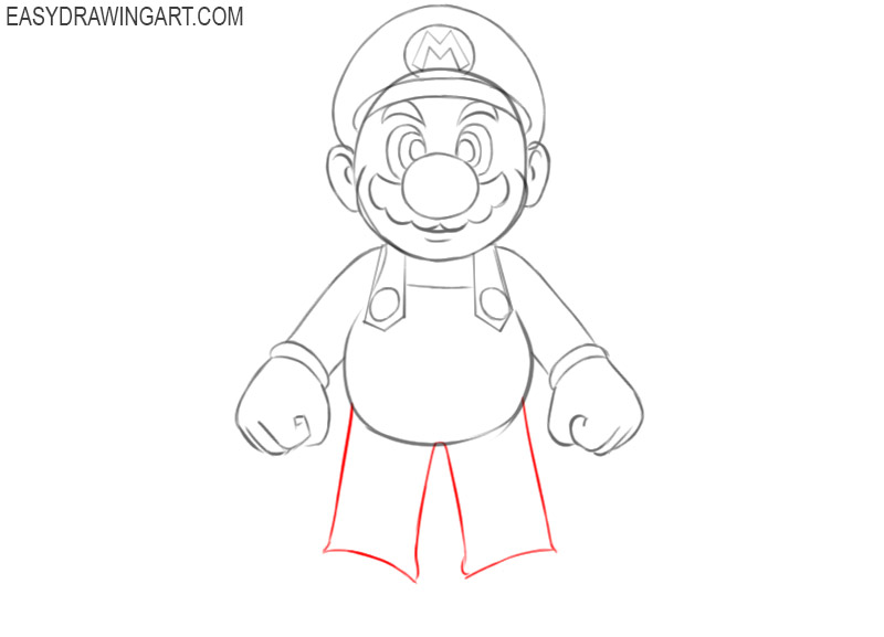 mario drawing color