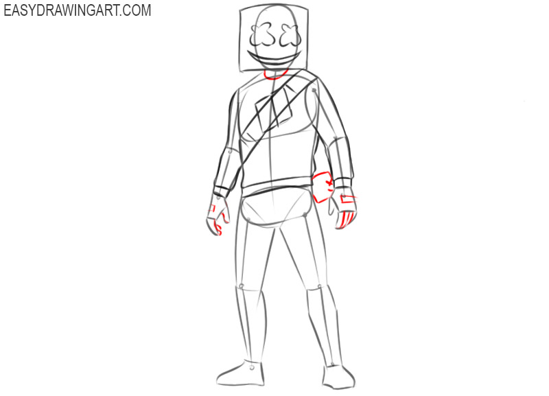 how to draw marshmello cool