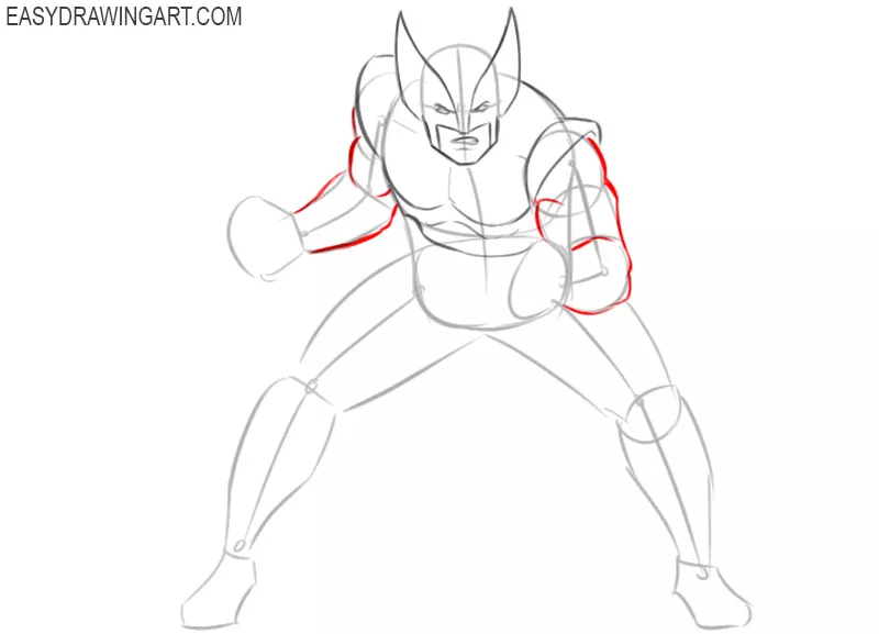 how to draw marvel wolverine step by step
