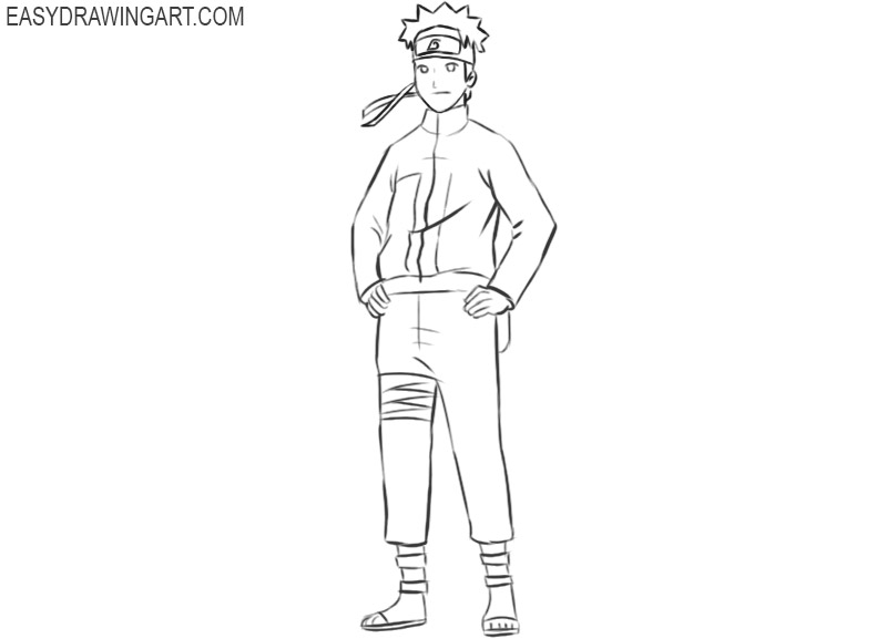 naruto drawing color