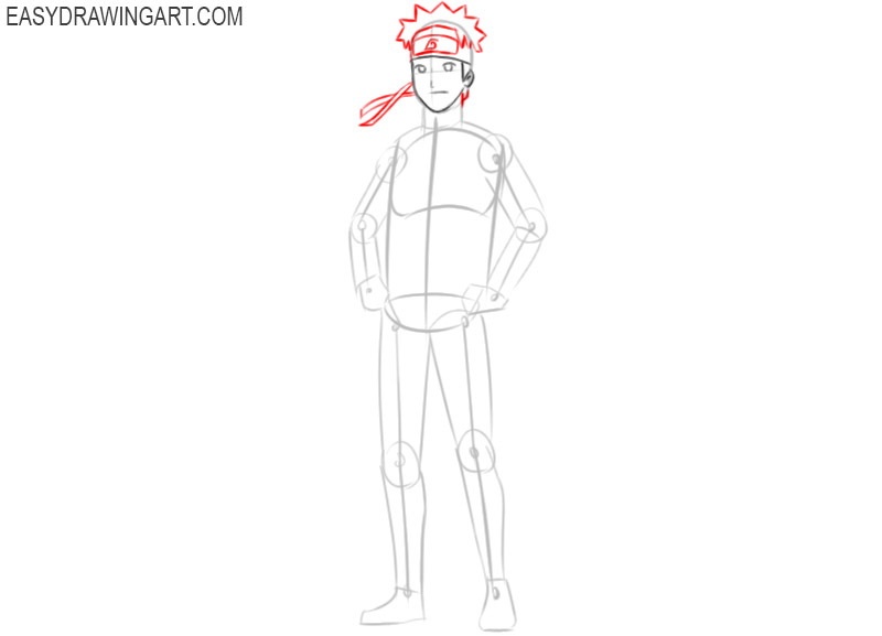 how to draw naruto easy way