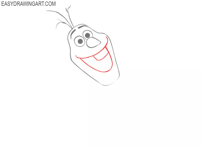 how to draw olaf disney