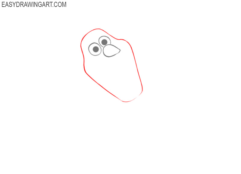 how to draw olaf step by step easy