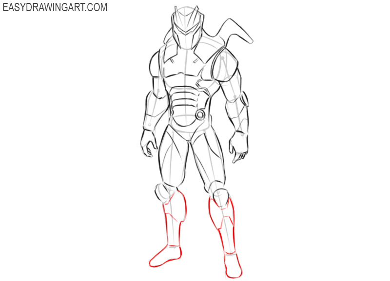omega fortnite skin drawing