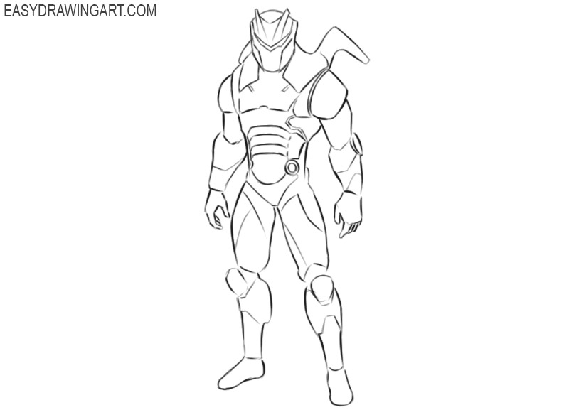 drawing of omega fortnite