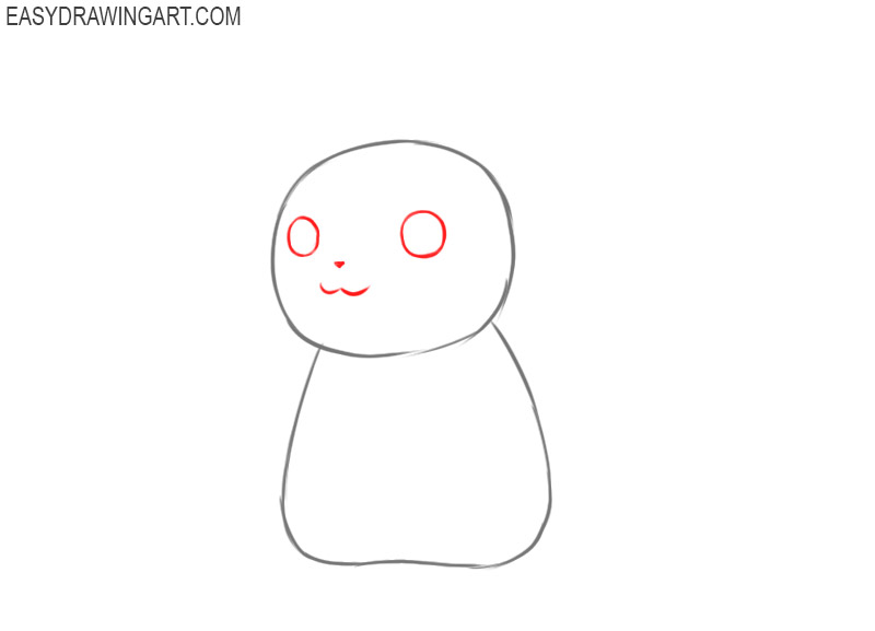 How to draw Pikachu face