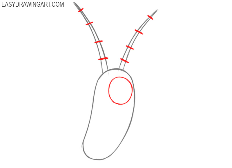 How to draw Plankton from Spongebob easy