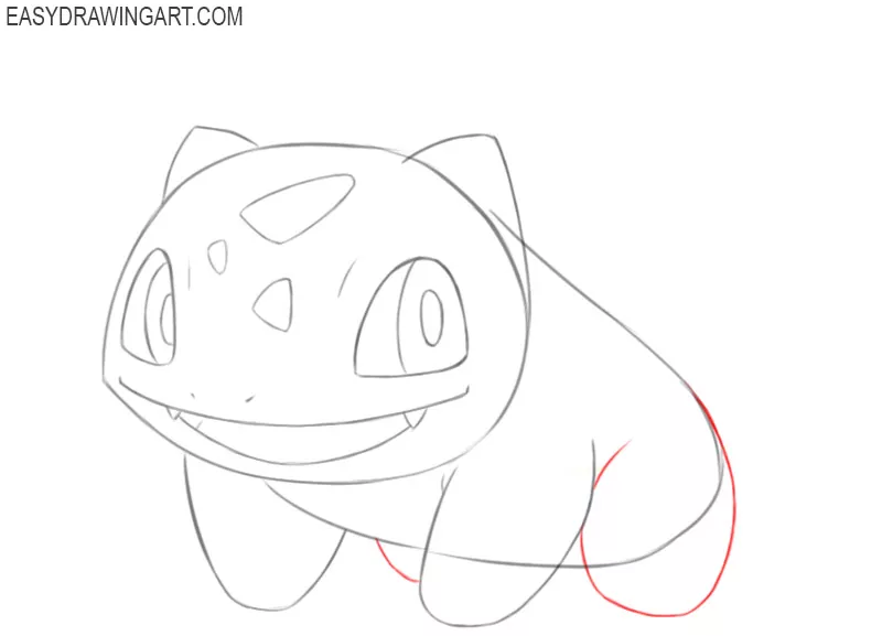 how to draw pokemon bulbasaur step by step