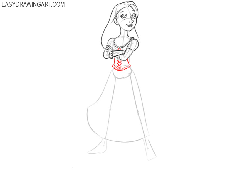 how to draw disney princess rapunzel