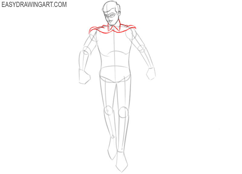 how to draw robin easy step by step