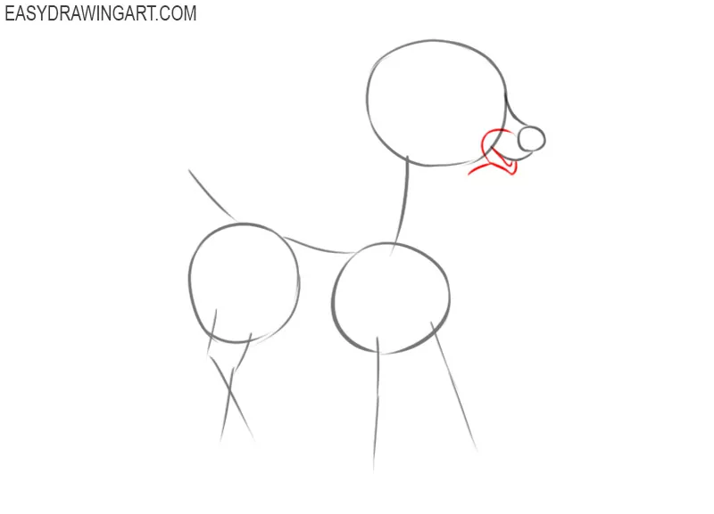 how to draw rudolph cartoon 