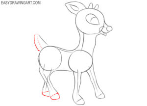 How to Draw Rudolph - Easy Drawing Art