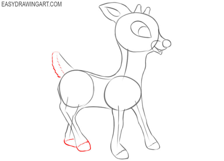 How to Draw Rudolph - Easy Drawing Art