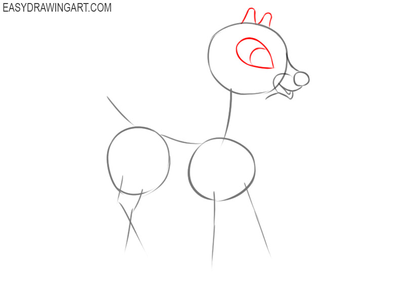 how to draw santa and rudolph step by step 
