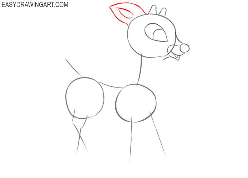 how to draw santa claus and rudolph 