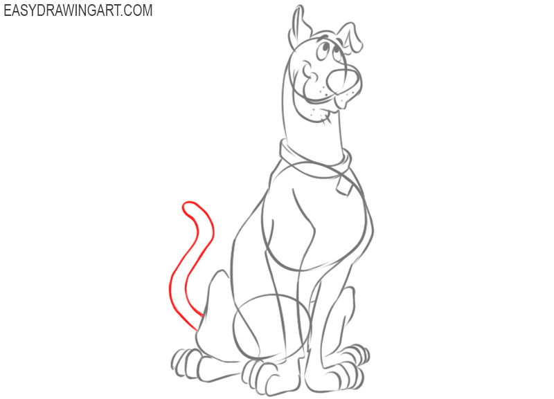 scooby doo cartoon drawing 