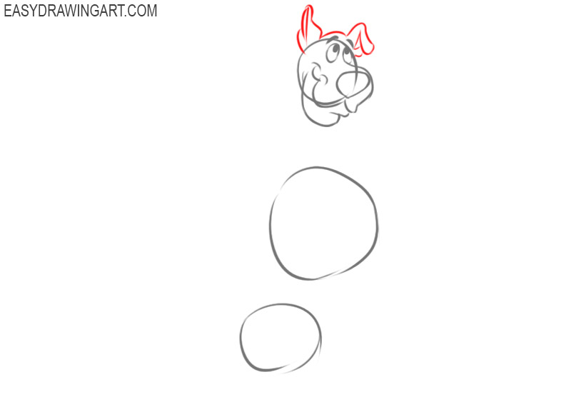 how to draw scooby doo full body step by step 