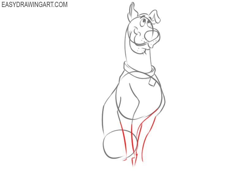scooby doo drawing color 