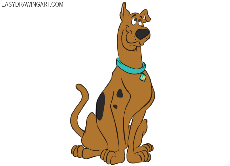 how to draw scooby doo