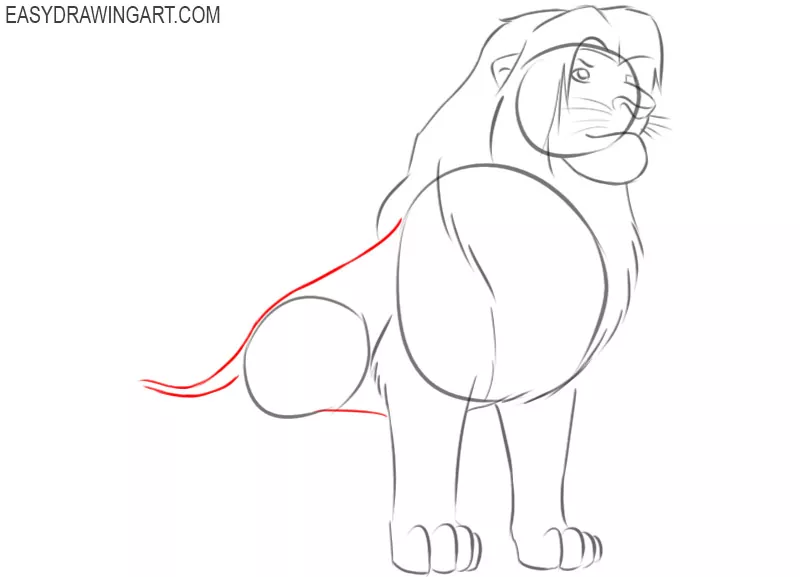 simba drawing