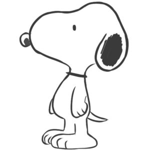 How to draw Snoopy