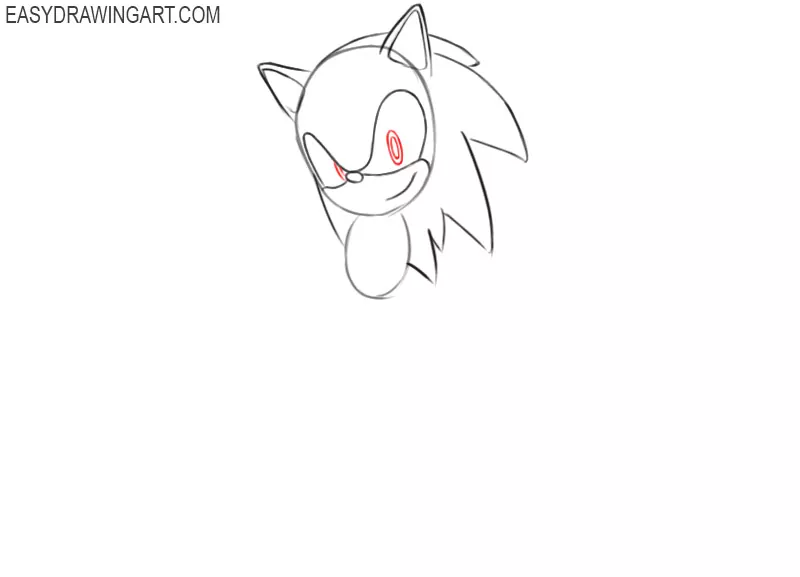 Sonic Drawing Sketch - Drawing Skill