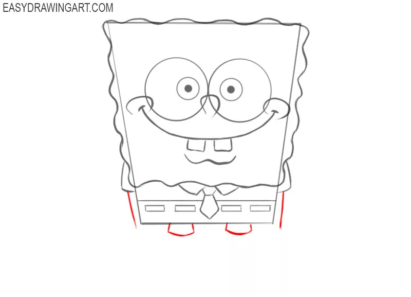 How to draw Spongebob Squarepants step by step