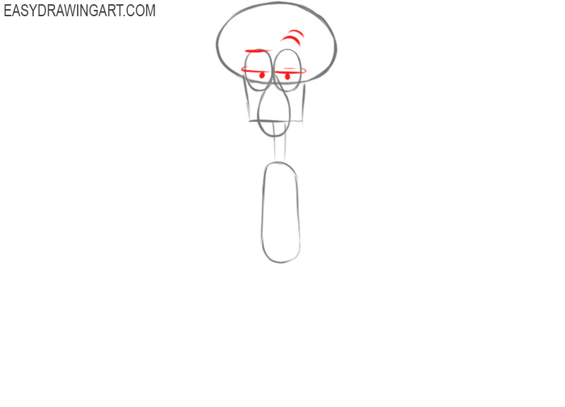how to draw the squidward painting