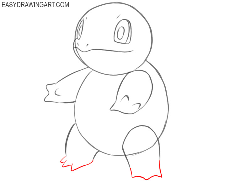 How to draw Squirtle from Pokemon